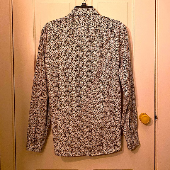 Marc Anthony Luxury Slim Fit Button Up Shirt - White, Black, & Red - Picture 2 of 4